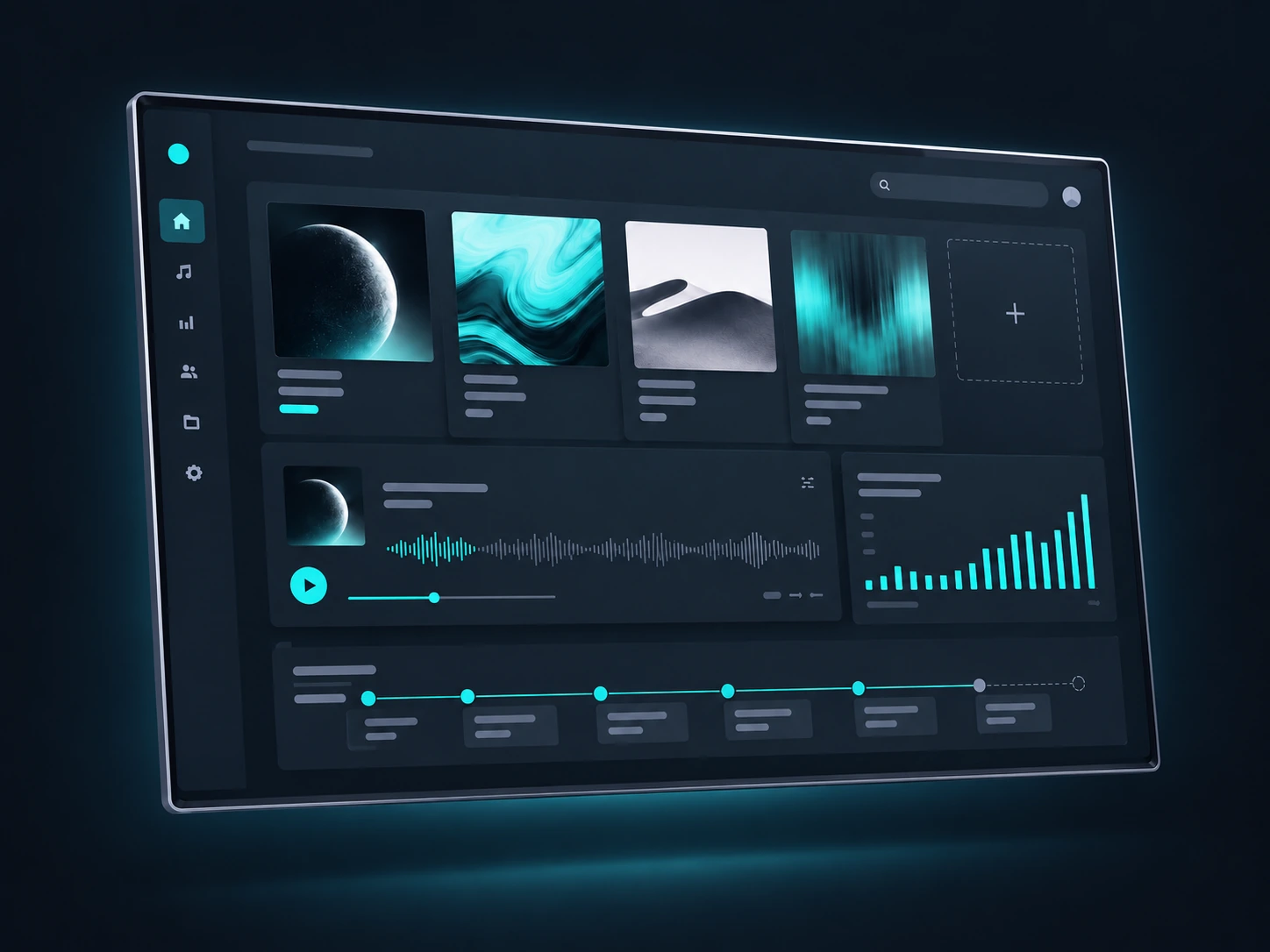Концептуальная визуализация проекта «Музыкальная платформа»